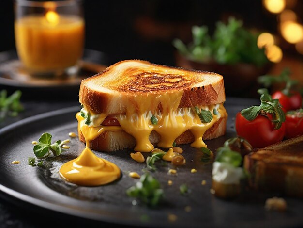 Photo perfect grilled cheese stunning 8k ultrarealistic food