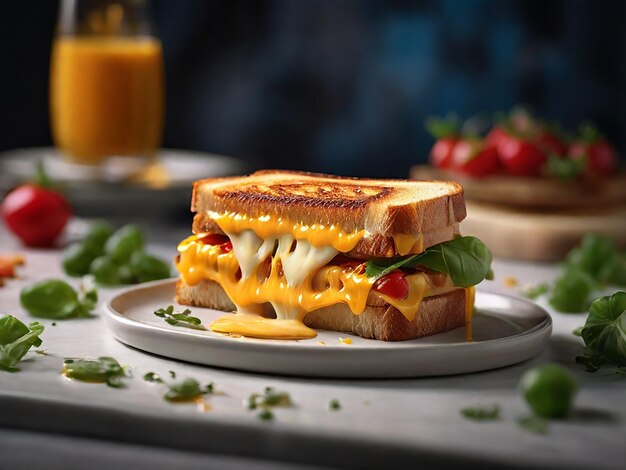 Photo perfect grilled cheese stunning 8k ultrarealistic food