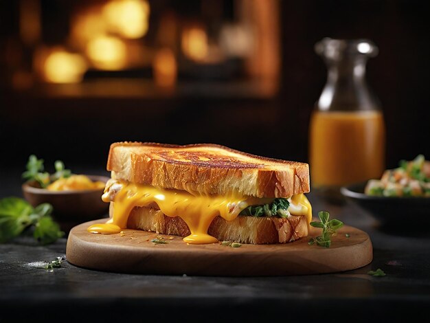 Photo perfect grilled cheese stunning 8k ultrarealistic food