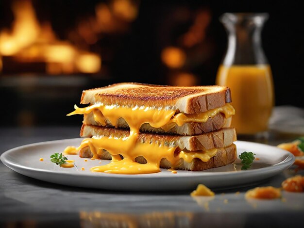 Photo perfect grilled cheese stunning 8k ultrarealistic food