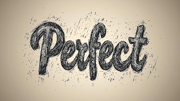 Photo perfect handwritten lettering with artistic sketch style