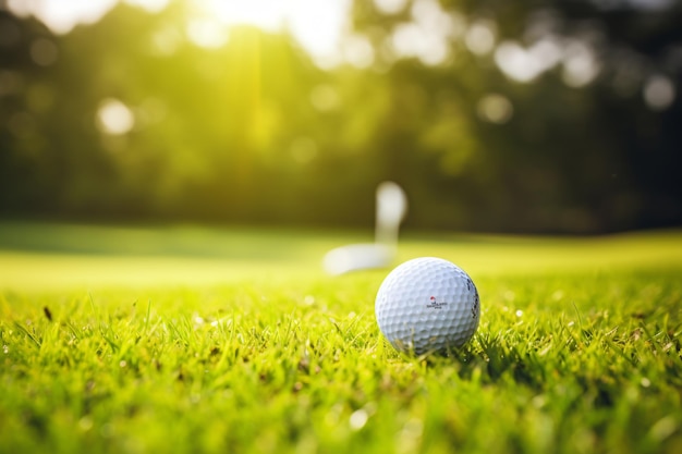 Perfect Summer Day at the Golf Course with Sharp Landscape Details and Dreamy Silhouette