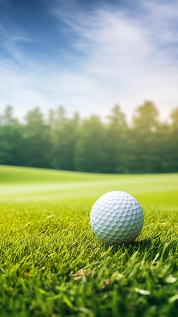 Perfect Summer Day at the Golf Course with Sharp Landscape Details and Dreamy Silhouette