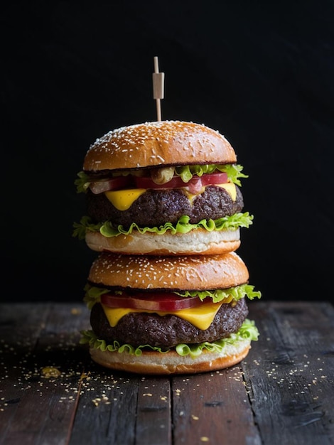 Perfectly cooked and mouthwatering beef burgers