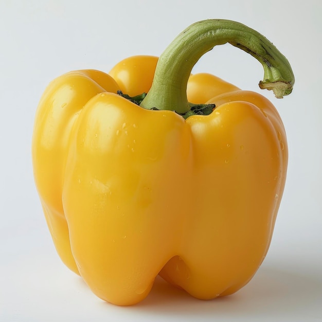 A Perfectly Ripe Sweet Yellow Bell Pepper Promises A Burst Of Flavor And Freshness