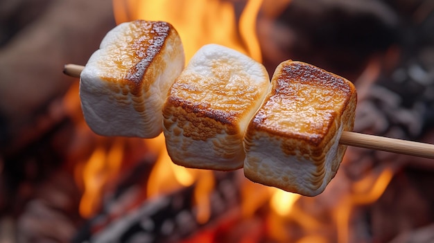 Perfectly Toasted Marshmallows A Cozy Campfire Treat