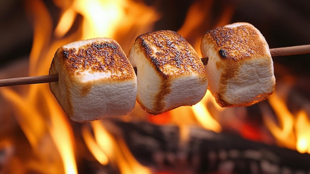 Perfectly Toasted Marshmallows A Cozy Campfire Treat