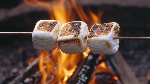 Perfectly Toasted Marshmallows A Cozy Campfire Treat