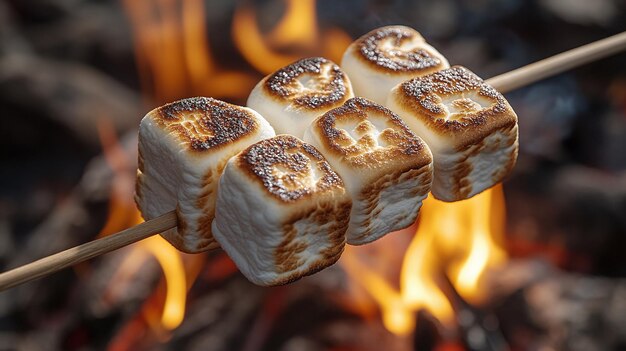 Perfectly Toasted Marshmallows A Cozy Campfire Treat