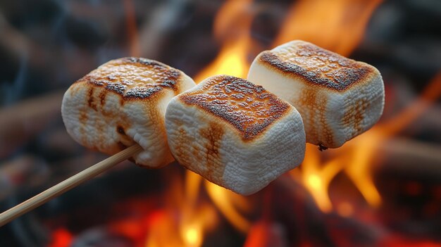 Perfectly Toasted Marshmallows A Cozy Campfire Treat