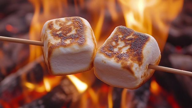 Perfectly Toasted Marshmallows A Cozy Campfire Treat