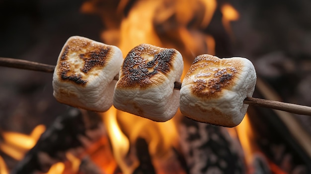 Perfectly Toasted Marshmallows A Cozy Campfire Treat