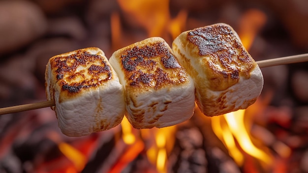 Perfectly Toasted Marshmallows A Cozy Campfire Treat