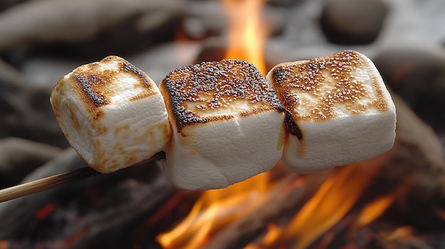 Perfectly Toasted Marshmallows A Cozy Campfire Treat