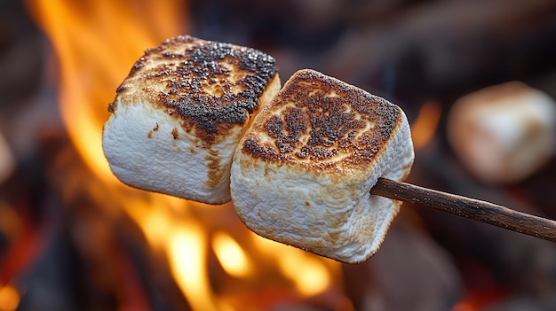 Perfectly Toasted Marshmallows A Cozy Campfire Treat