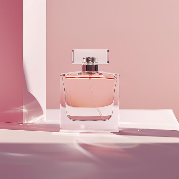 Perfume bottle mockup minimalistic design