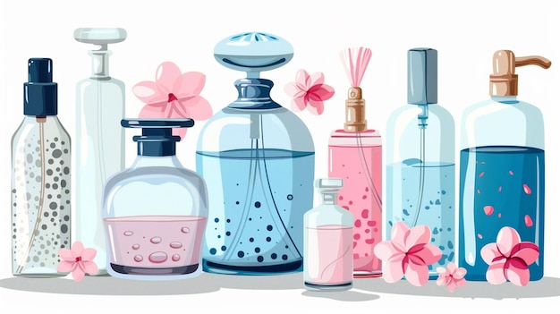 Photo perfume bottle mockup