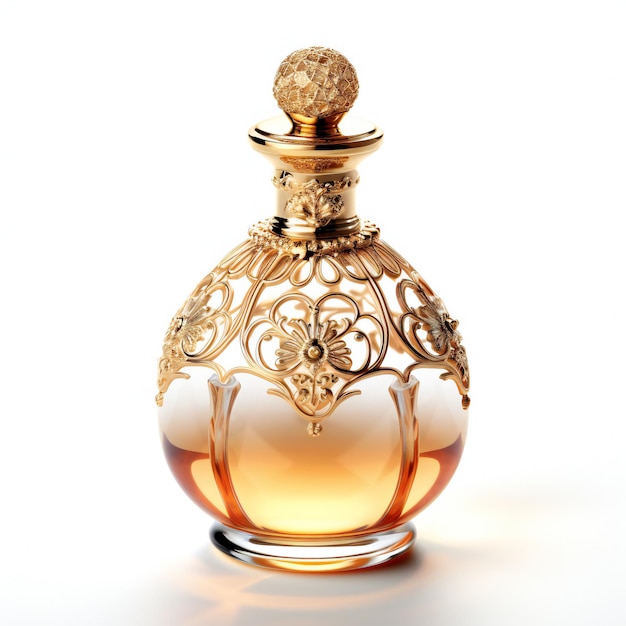 Perfume bottle on a white background