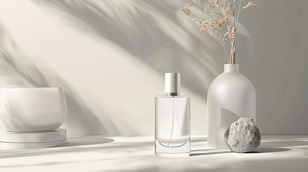 Perfume glass minimalist bottle