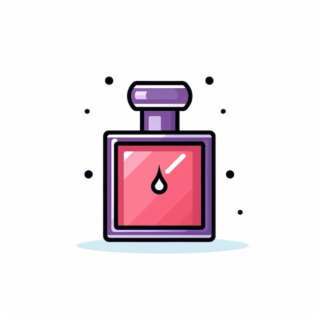 Photo perfume icon fragrance and beauty symbol art logo illustration