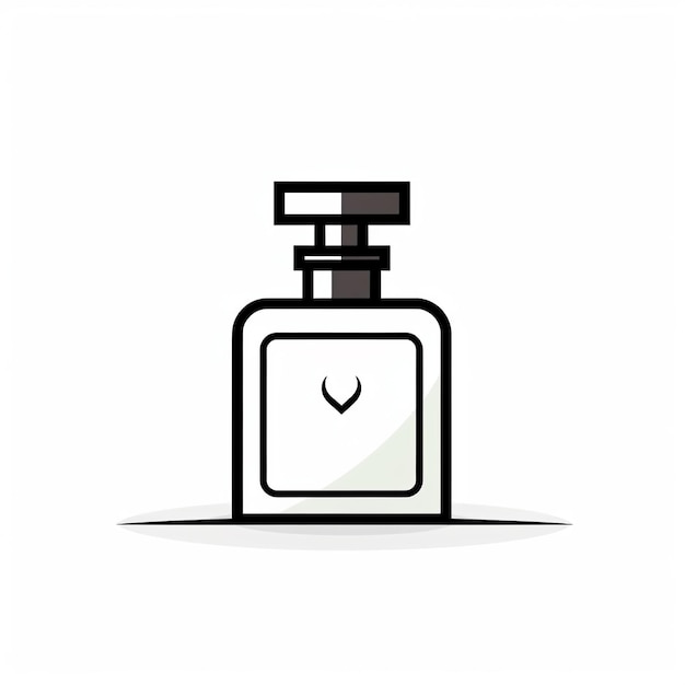 Photo perfume icon fragrance bottle logo illustration art