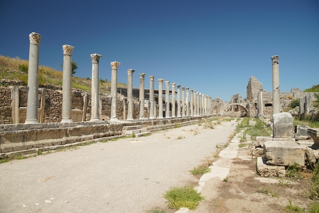 Perge Ancient City in Antalya Turkiye