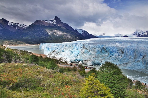 Perito Moreno Glacier close El Calafate in Patagonia of Argentina