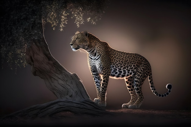 Persian leopard is a magnificent animal from which it comes genuine respect neural network ai