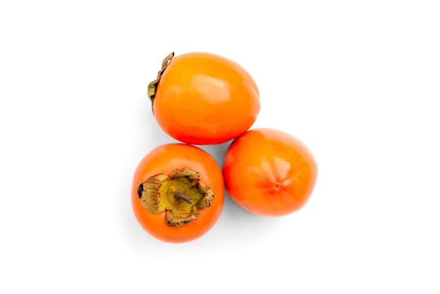 Persimmon isolated on white 