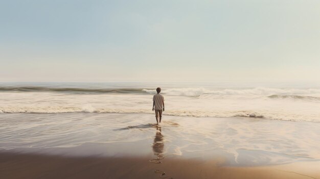 Person on the beach