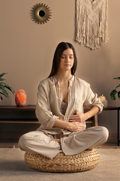 Person conducting reiki therapy