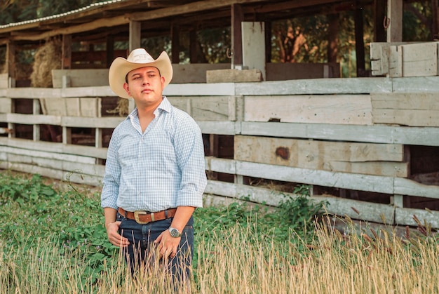 person in a cowboy hat