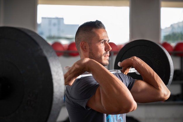 Person doing crossfit training