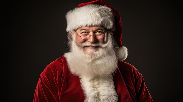 A person dressed as Santa Claus