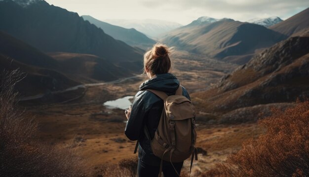 A person enjoying a hike or outdoor activity