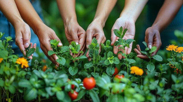 Photo a person holding a bunch of fresh vegetables with the hands of them holding a bunch of fresh vegetables