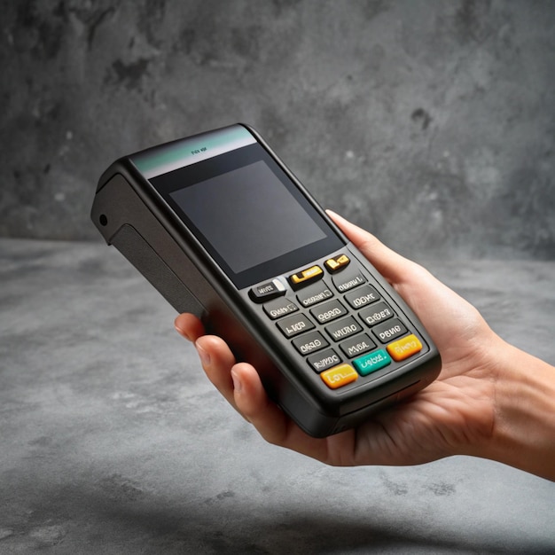 a person holding a calculator with the word calculator on the screen