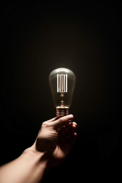 A Person Holding A Light Bulb In Their Hand