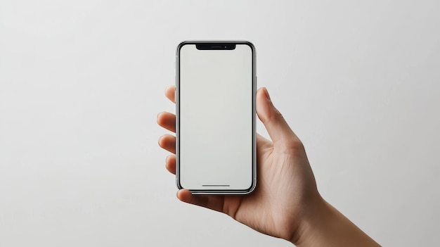 a person holding a phone with a white screen that says lg on it