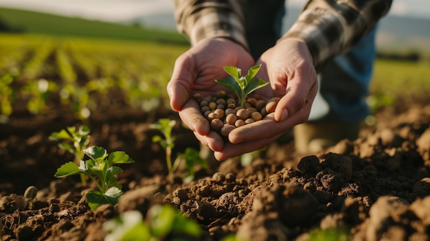 Person Holding Plant