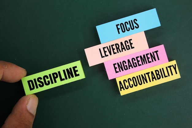 a person holds a piece of paper with the words focus on them