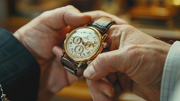 Photo a person holds a watch that says quot watch quot on it