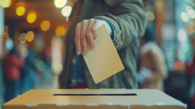 Photo a person is holding a blank card in front of a window