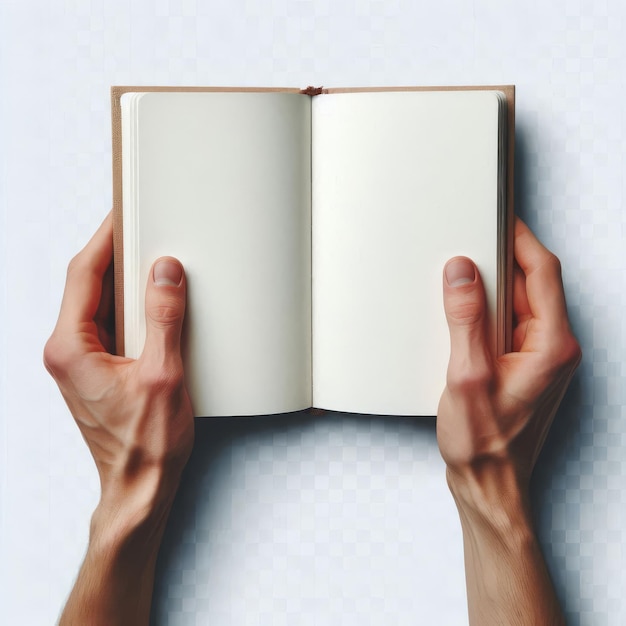 Photo a person is holding a book with the word quot on it