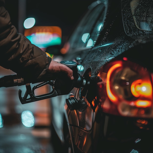 Photo a person is holding a handlebar that is on a car