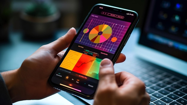 A person is holding a phone with the time on the screen