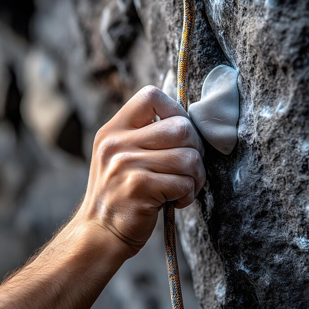 Photo a person is tying a tie on a piece of fabric