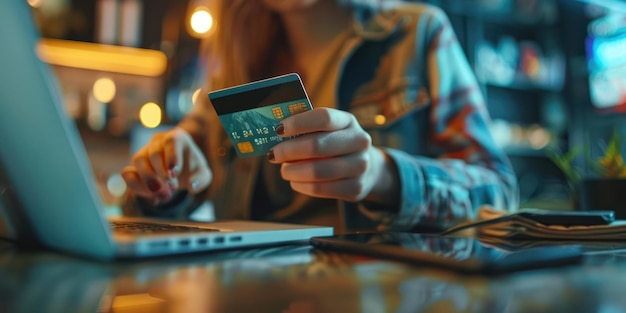 A person making an online payment using a secure checkout process