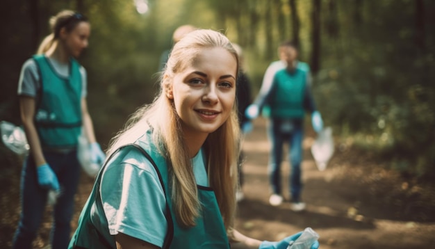 A person planting trees or flowers contributing to the global effort