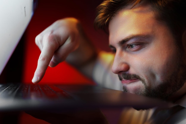 A person presses the ENTER key on a keyboard Big plan